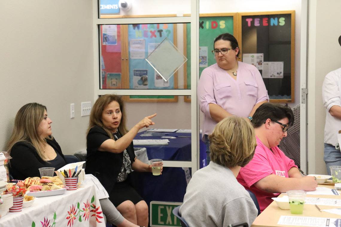 Spanish-speakers participate in a LatinX Voter Empowerment Workshop in Nipomo on Sept. 11, 2024. Throughout the workshop, attendees voiced obstacles to voting, including finding childcare for their kids while they visit the polls on Election Day.