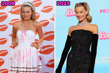 Margot Robbie on her first red carpet vs barbie premiere