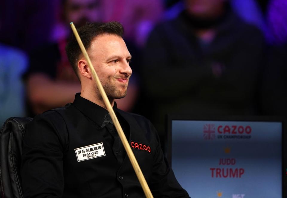 Judd Trump felt he was “poor from start to finish” as he lost to Matthew Selt in the UK Championship (Zac Goodwin/PA) (PA Wire)