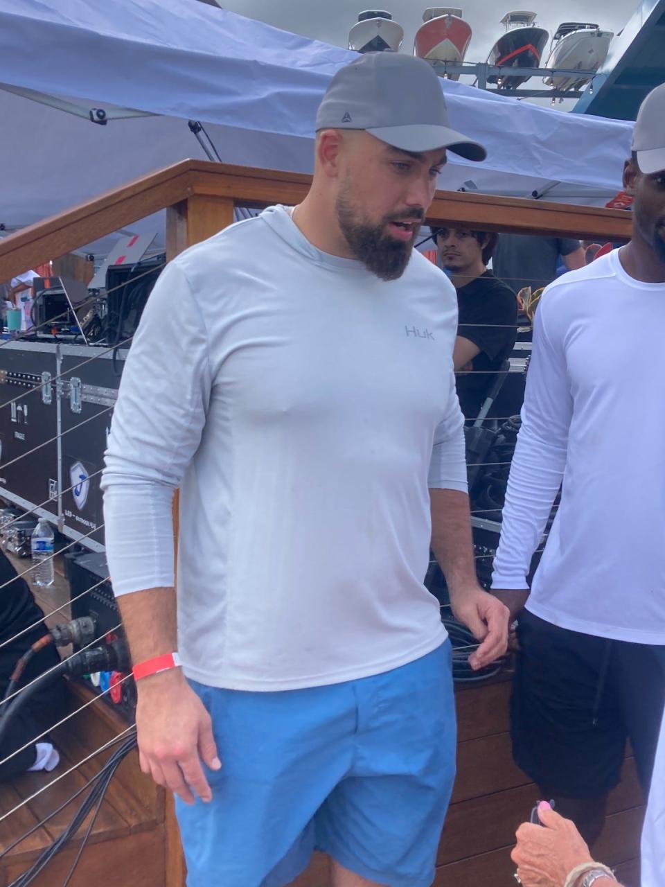 Dolphins defensive lineman Zach Sieler had a good time fishing at the 25th annual Fins Weekend.