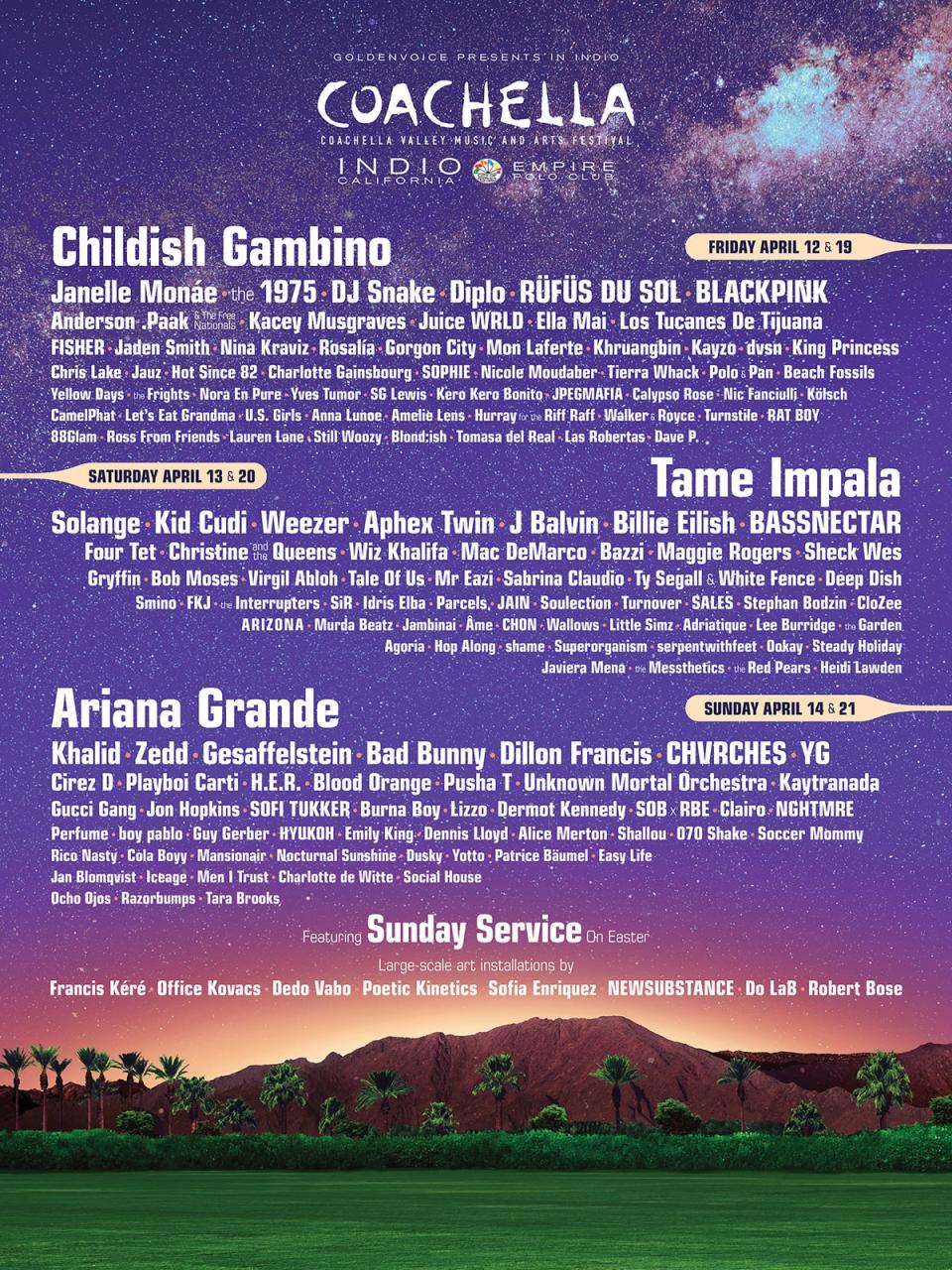 Coachella 2019 poster (Coachella.com)