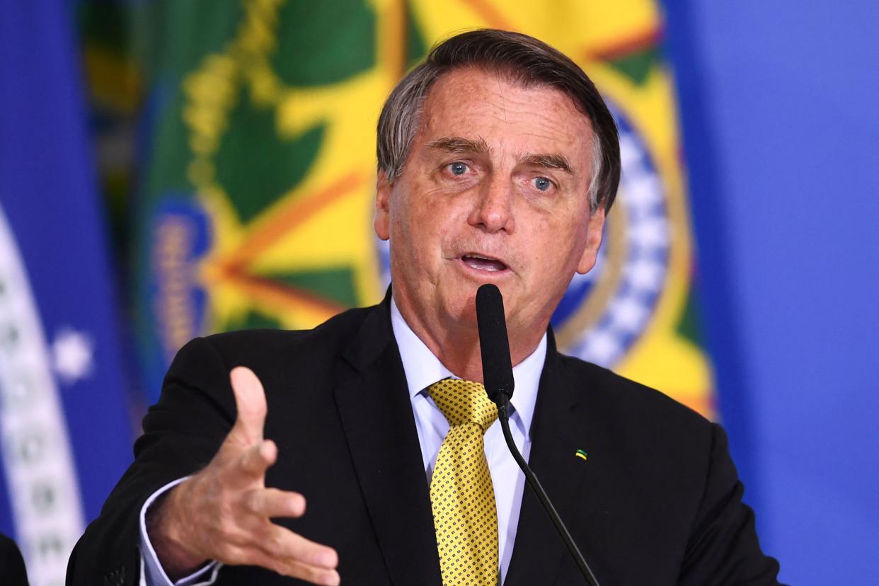 Bolsonaro atraviesa una crisis de popularidad en el país como consecuencia de su manejo de la pandemia (AFP via Getty Images)