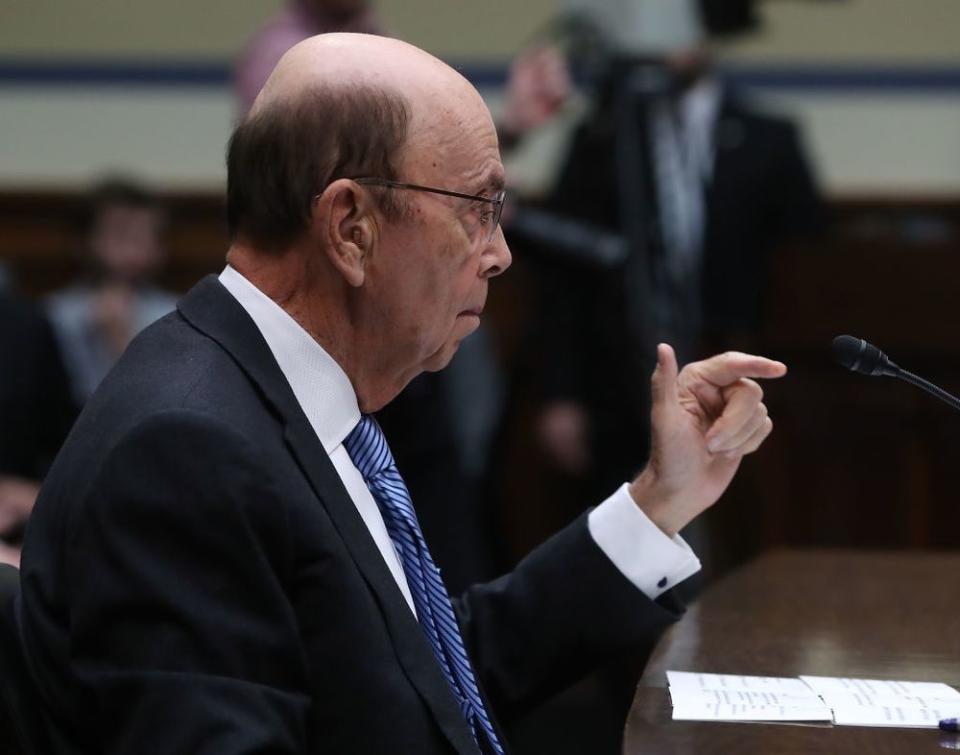 U.S. Commerce Secretary Wilbur Ross announced the temporary license on Monday.. (Photo by Mark Wilson/Getty Images)