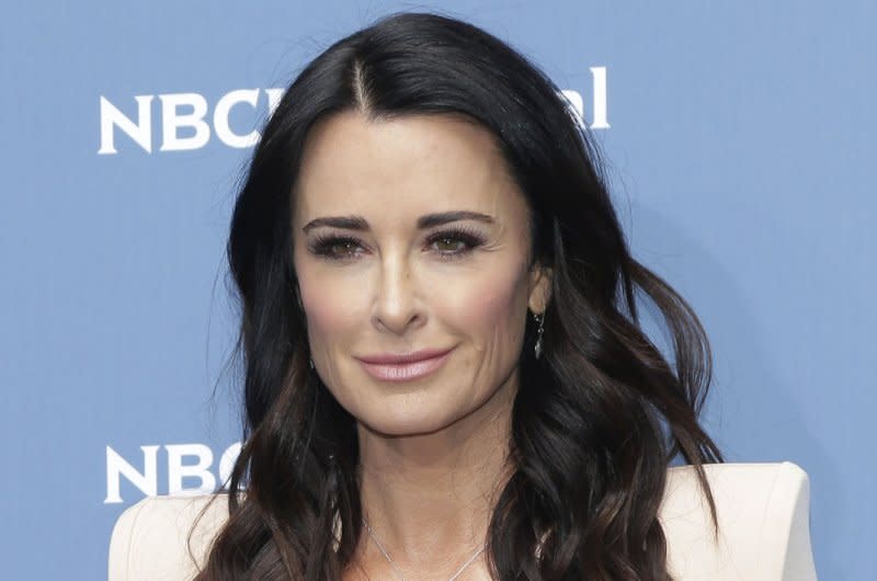 Kyle Richards attends the NBCUniversal upfront in 2016. File Photo by John Angelillo/UPI