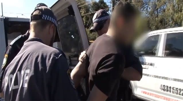 Four men and one woman were arrested during the operation. Source: NSW Police