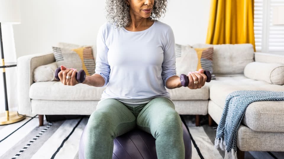 Women of all ages should focus on strength training to help reduce risk of dementia, said exercise physiologist and nutrition scientist Dr. Stacy Sims (not shown). - MoMo Productions/Digital Vision/Getty Images