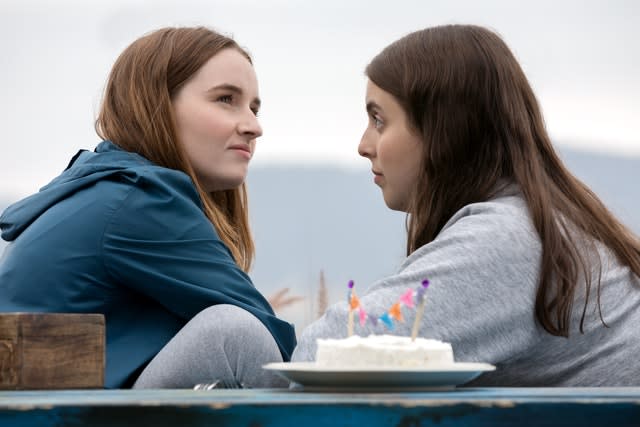 Kaitlyn Dever as Amy and Beanie Feldstein as Molly in Booksmart (Francois Duhamel/PA)