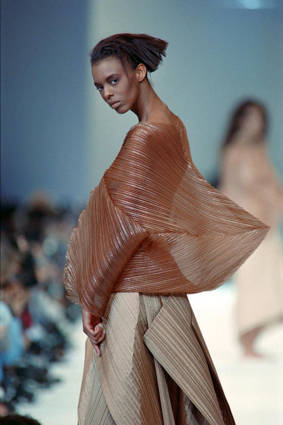 Miyake is famed for his novel pleat design (AFP via Getty Images)