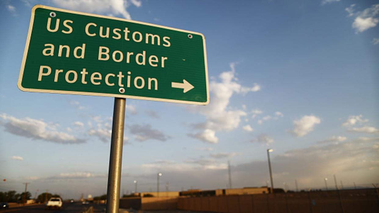 U.S. Customs and Border Protection sign