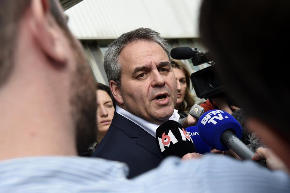 Xavier Bertrand à Saint-Saulve, dans le Nord, le 22 mai 2019 - AFP / François Lo Presti