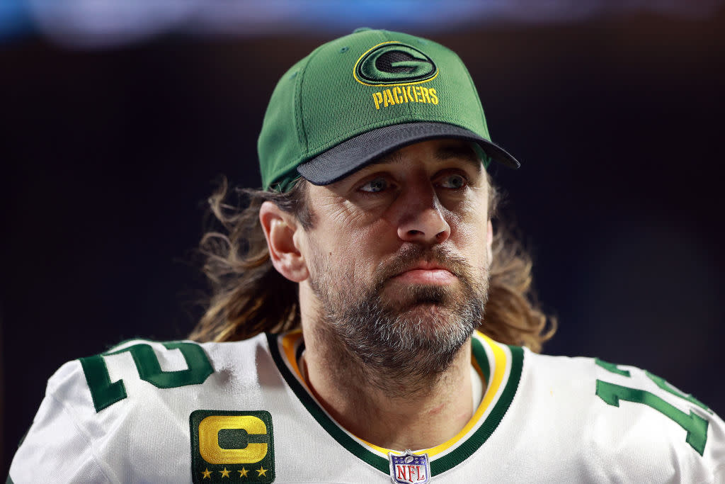 Aaron Rodgers and the Green Bay Packers play against the Detroit Lions on January 9 at Ford Field in Detroit. (Photo: Rey Del Rio/Getty Images)