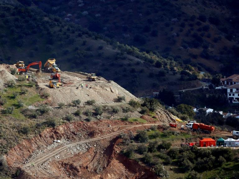 Julen Rosello: Drilling machines help frantic search for trapped Spanish toddler five days after he fell down well