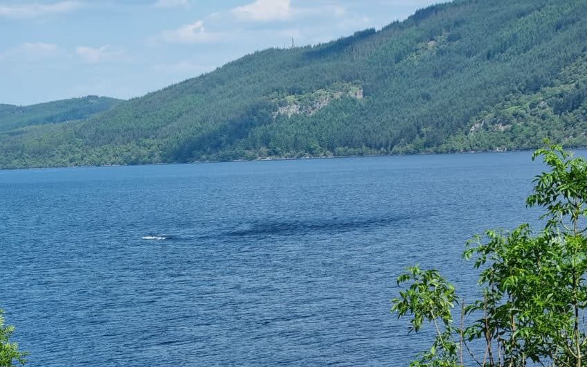 The strange phenomenon that tourist Etienne Camel photographed on Loch Ness