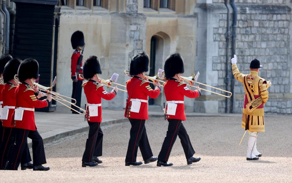 The parade took place as Windsor Castle was bathed in glorious sunshine  - Chris Jackson collection 