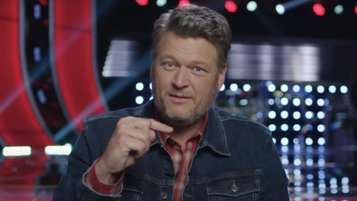  Blake Shelton on The Voice. 