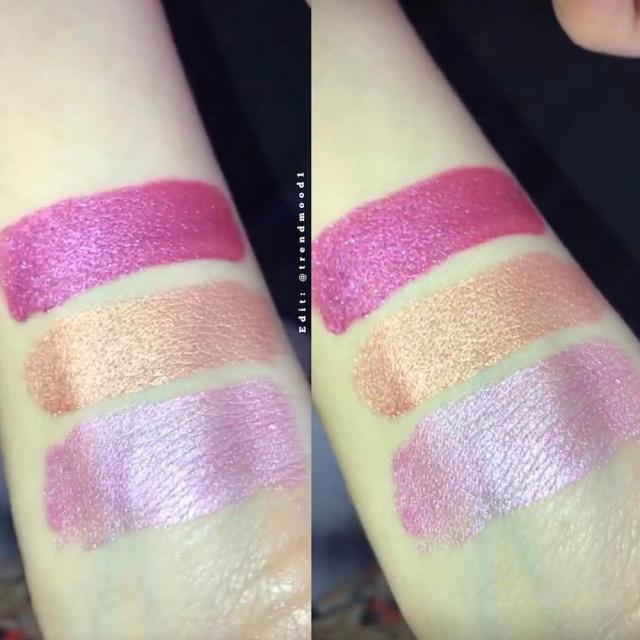 Colourpop Cosmetics Chrome Liquid Shadows  Swatches, comparisons and 3  looks 