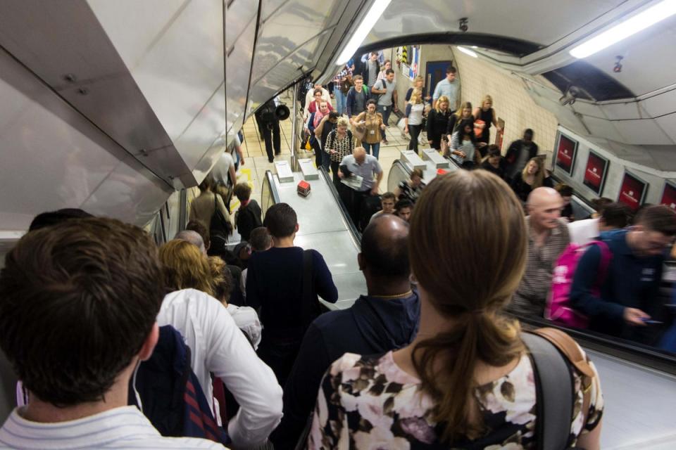 Escalator repair work is being made at Kentish Town (Nick Moore / Alamy Stock Photo / PA)