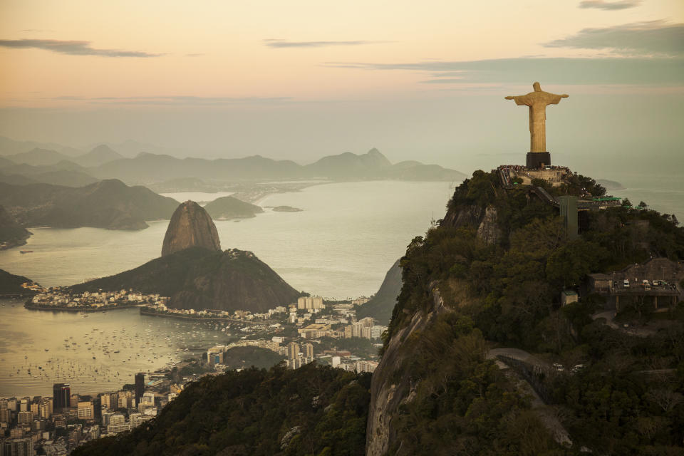 View of Rio de Janeiro at dusk. Image: Getty