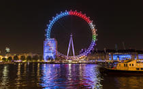 <p>London's iconic wheel opened in 2000 and at 135 meters, is Europe's tallest observation wheel. </p>