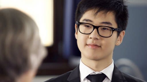 Late North Korean leader Kim Jong-Il's teenage grandson, Kim Han-Sol is seen during an interview in Bosnia. Kim has labelled his uncle, North Korea's new leader Kim Jong-Un, a "dictator" in an interview that offers a rare glimpse into the world's most secretive ruling dynasty