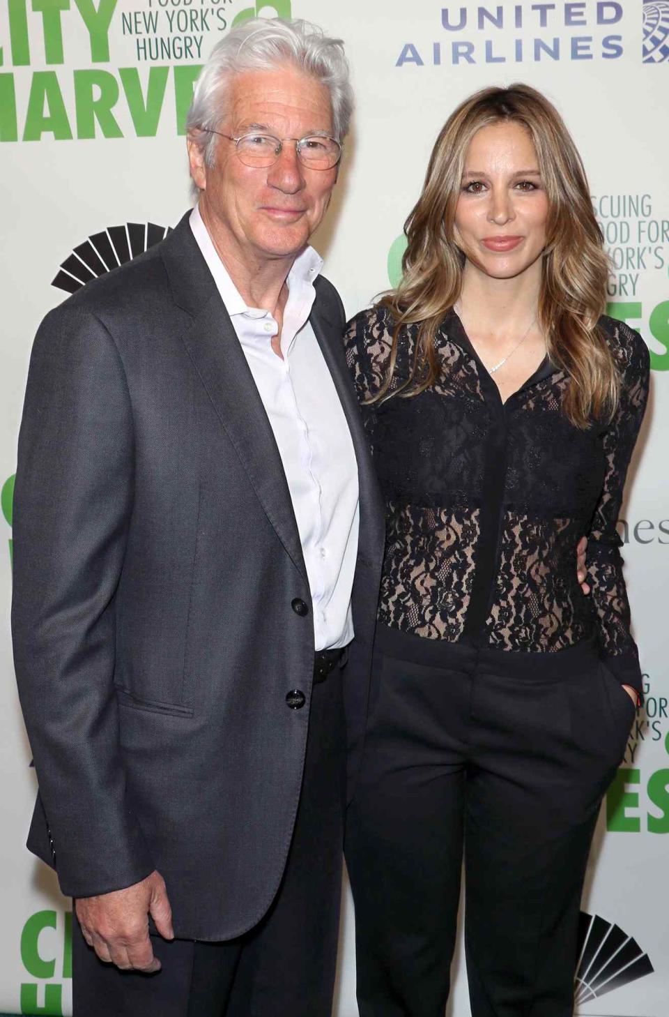 Richard Gere and Alejandra Silva attend the 2019 City Harvest Gala at Cipriani 42nd Street on April 30, 2019 in New York City