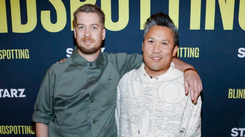 “Blindspotting” co-creator, executive producer, writer and director Rafael Casal and Dante Basco attend a Season 2 community screening on April 14 in Oakland.