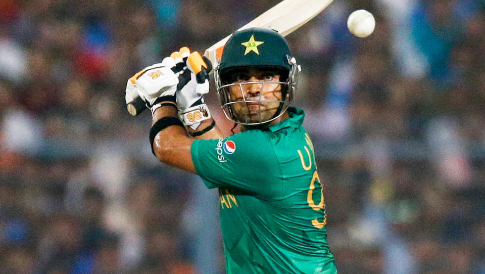 Pakistan's Umar Akmal bats during the ICC World Twenty20 2016.  (AAP)