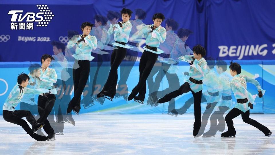 羽生結弦雖然挑戰4周半跳失敗仍獲大陸粉絲的熱情支持。（圖／達志影像美聯社）