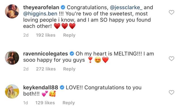 Bachelor Stars Celebrate Ben Higgins & Jessica Clarke's Engagement