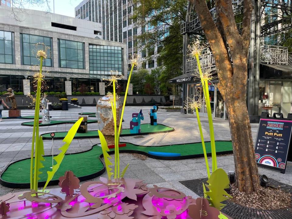 Play a round of mini golf at the Queen’s Greens Putt Putt course uptown, part of Charlotte SHOUT!