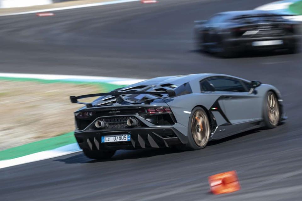 <p>The Aventador SVJ hasn't been out for long, but it's already a legend. It <a href="https://www.roadandtrack.com/new-cars/future-cars/a22550507/lamborghini-aventador-svj-nurburgring-lap-record-video/" rel="nofollow noopener" target="_blank" data-ylk="slk:smashed the Nurburgring Nordschleife lap record;elm:context_link;itc:0;sec:content-canvas" class="link ">smashed the Nurburgring Nordschleife lap record</a>, beating the Porsche 911 GT2 RS with a time of 6:44. If that doesn't make it worthy of this list, we don't know what will. <a href="https://www.ebay.com/itm/2019-Lamborghini-Aventador/133375807602?hash=item1f0dd15072:g:~c8AAOSwjFpeXEGc" rel="nofollow noopener" target="_blank" data-ylk="slk:Here's a bright green example;elm:context_link;itc:0;sec:content-canvas" class="link ">Here's a bright green example</a> with 50 miles on the clock for sale right now. </p>