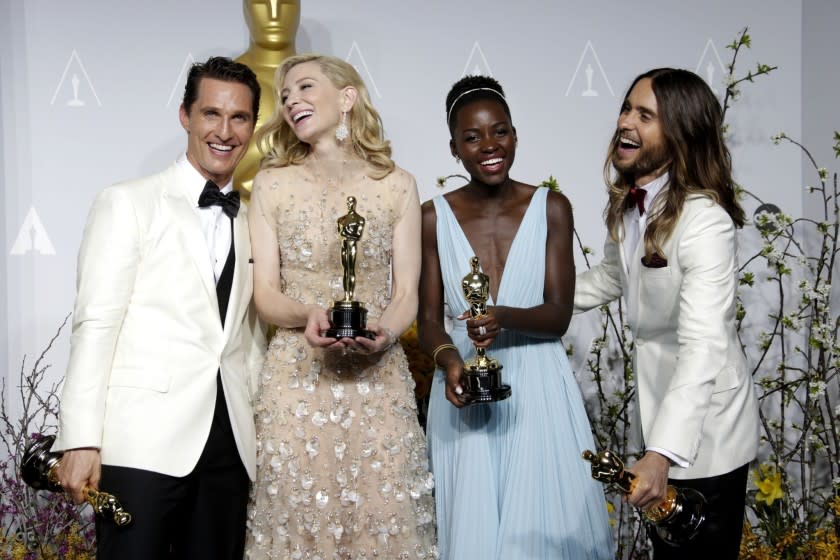 Matthew McConaughey, Cate Blanchett, Lupita Nyong'o and Jared Leto at the Oscars.