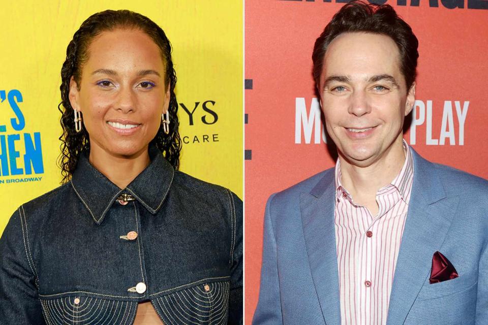 <p>Jason Mendez/Getty; Bruce Glikas/WireImage</p> Alicia Keys and Jim Parsons