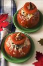 <p>Why bake your <a href="https://www.delish.com/cooking/recipe-ideas/a55387/classic-homemade-turkey-stuffing-recipe/" rel="nofollow noopener" target="_blank" data-ylk="slk:Thanksgiving stuffing;elm:context_link;itc:0;sec:content-canvas" class="link ">Thanksgiving stuffing</a> in a boring ol' baking dish, when you could bake it in a pumpkin?! This autumnal recipe utilizes the squash's sweetness for a super flavorful stuffing that tastes just as good as it looks. <br><br>Get the <strong><a href="https://www.delish.com/cooking/recipe-ideas/a34701190/stuffing-stuffed-pumpkins-recipe/" rel="nofollow noopener" target="_blank" data-ylk="slk:Stuffing Stuffed Pumpkins recipe;elm:context_link;itc:0;sec:content-canvas" class="link ">Stuffing Stuffed Pumpkins recipe</a></strong>.</p>