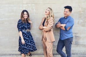 Kinside co-founders SShadiah Sigala, Brittney Barrett and Abe Han