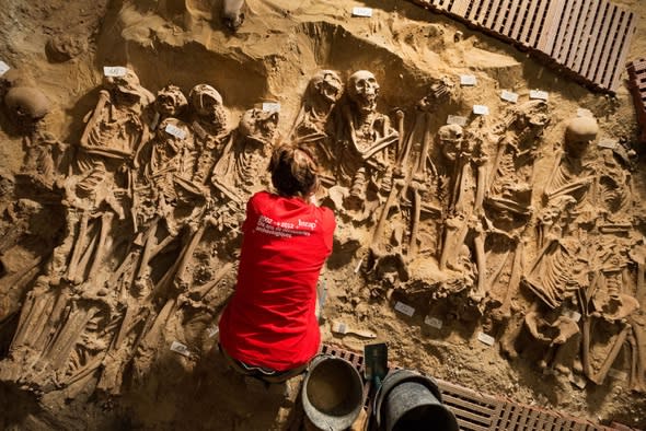 Mass grave found under supermarket in Paris