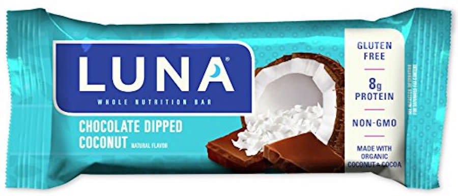 Chocolate Dipped Coconut Luna Bars, $12 for 15 bars