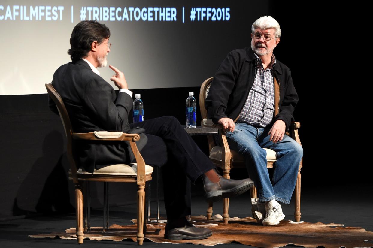 george lucas stephen colbert tribeca film festival