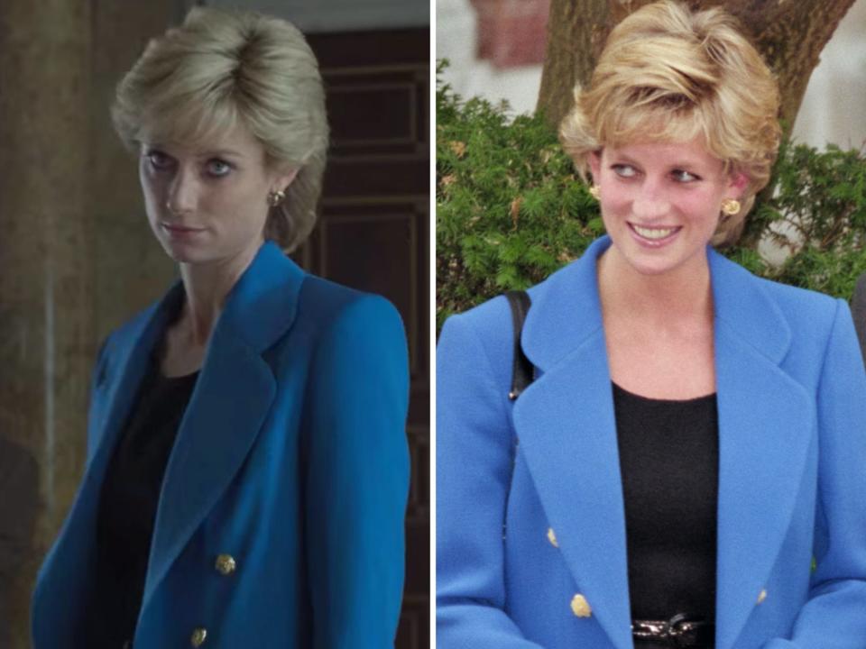 elizabeth debicki in the crown and princess diana in 1995