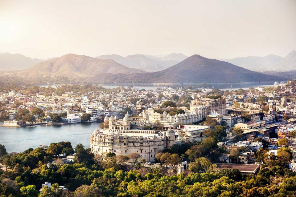 Lake Pichola and City Palace in Udaipur, India, voted one of the best cities in the world