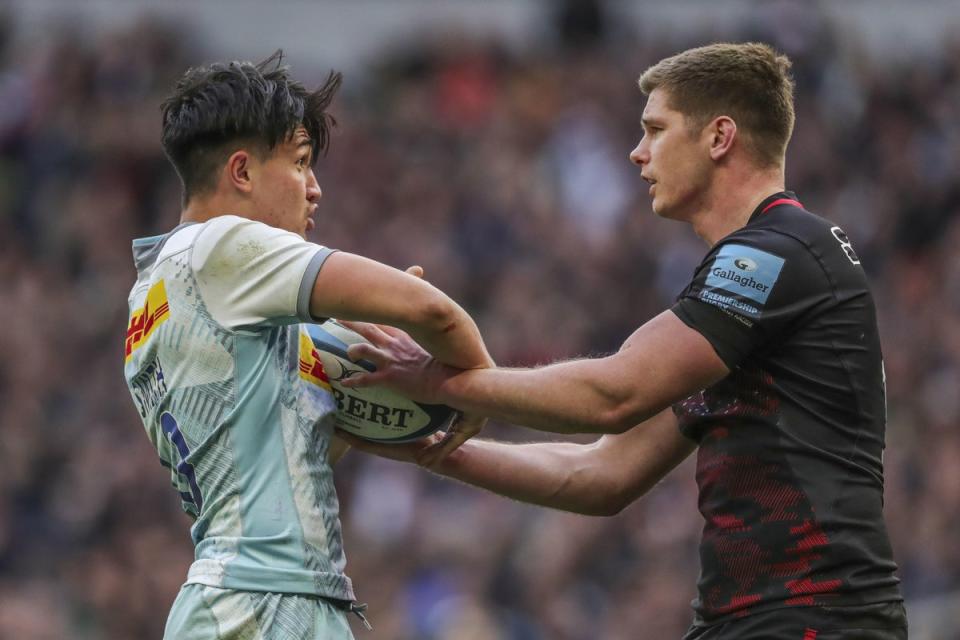 Marcus Smith and Owen Farrell went head to head (Ben Whitley/PA) (PA Wire)