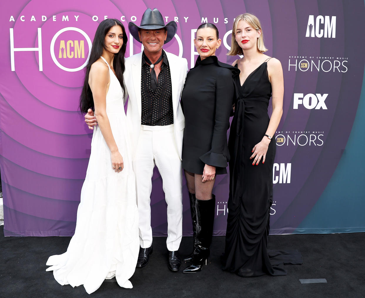 Audrey McGraw, Tim McGraw, Faith Hill and Maggie McGraw  (Terry Wyatt / Getty Images for ACM)