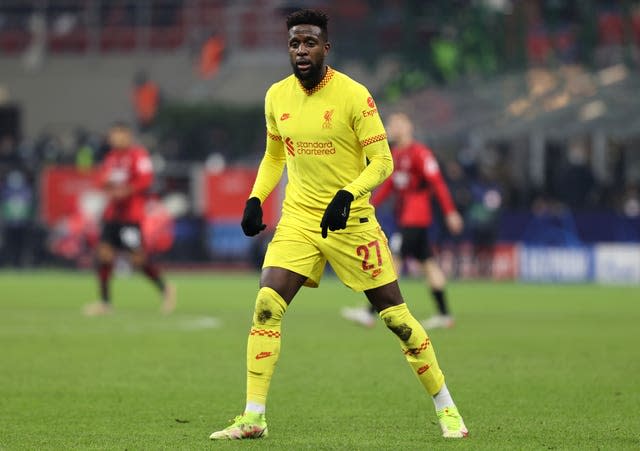 Liverpool’s Divock Origi. 