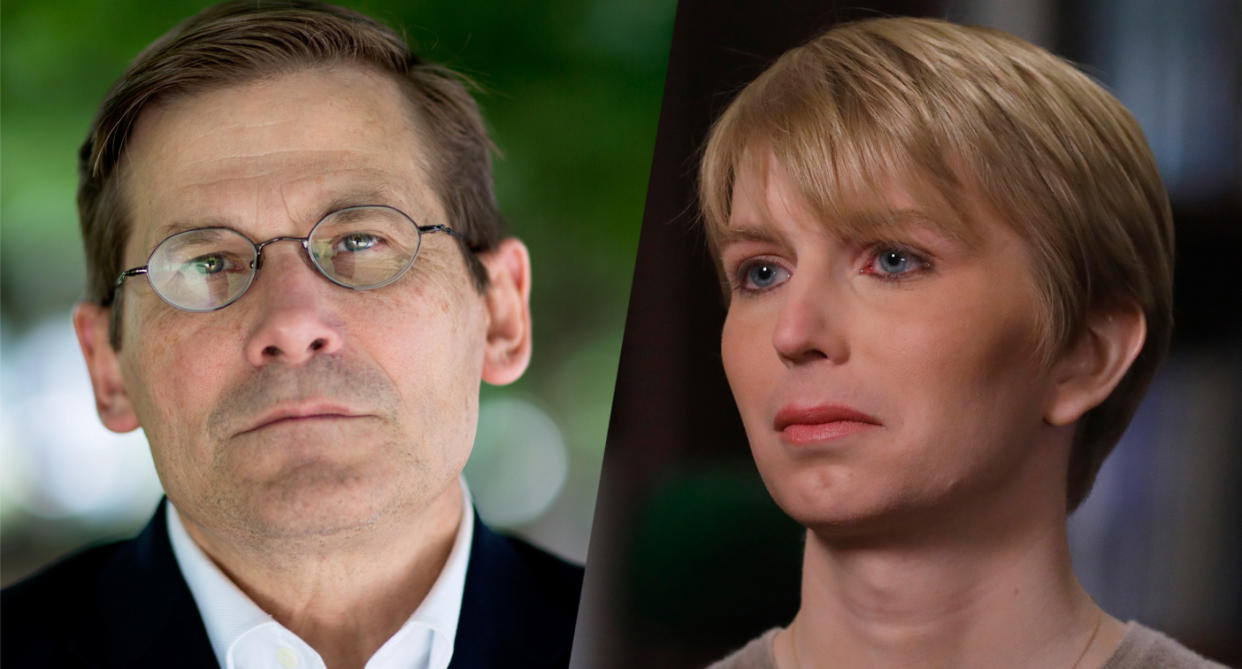 Michael Morell, former deputy director of the CIA, and Chelsea Manning. (Photos: David Hume Kennerly/Getty Images and Heidi Gutman/ABC via Getty Images)