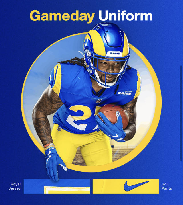 Here's which uniforms the Rams and Giants will wear on Sunday