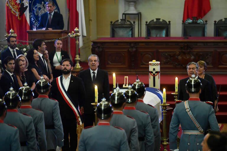 El multitudinario funeral de Sebastián Piñera
