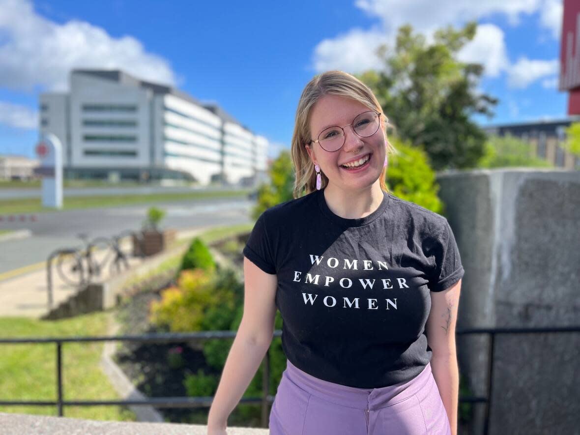 Sarah Worthman of the N.L. Queer Research Initiative says the new project came together after she discovered there was no queer archive in Newfoundland and Labrador. (Submitted by Paula Gale/CBC. - image credit)