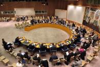 The United Nations Security Council meets on November 27, 2012 at UN headquarters in New York. Bashar al-Assad's friends and foes headed for a showdown at the United Nations Wednesday, as Britain pushes for a resolution to pave the way for military strikes over suspected chemical attacks