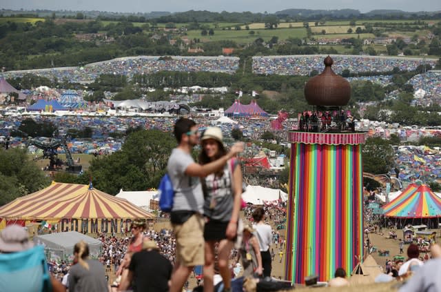 Glastonbury's ribbon tower