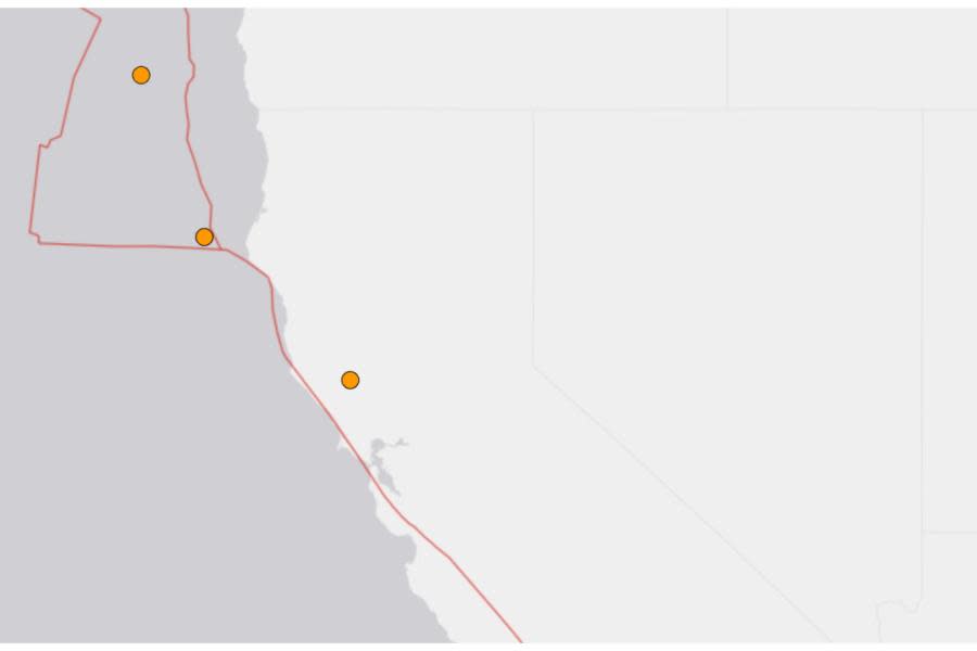 Registran dos temblores en California en menos de 12 horas